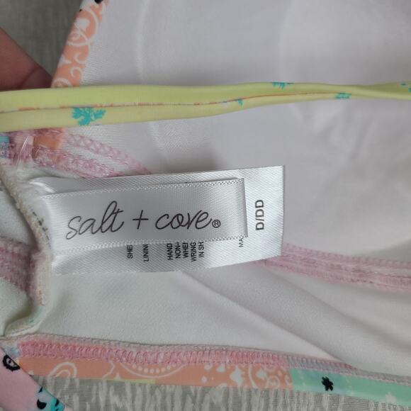 Salt & Cover Patch Maker bikini top SZ D/DD  padded string bikini top beachy - Picture 7 of 9